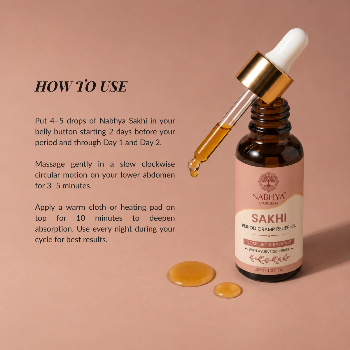 Nabhya Sakhi | Cycle Comfort Belly Button Oil
